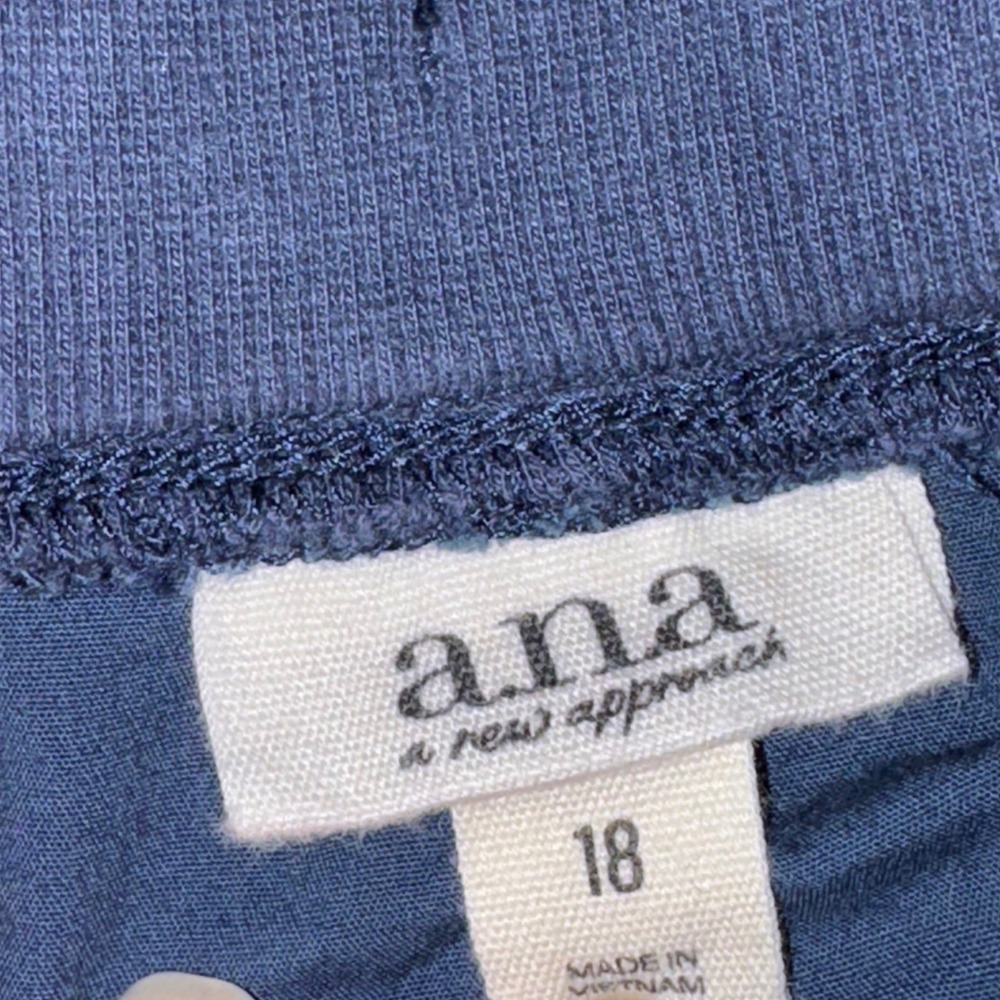 a.n.a Shorts Size 18 Pink Navy Blue Bundle Drawstring Utility Casual - Picture 8 of 10